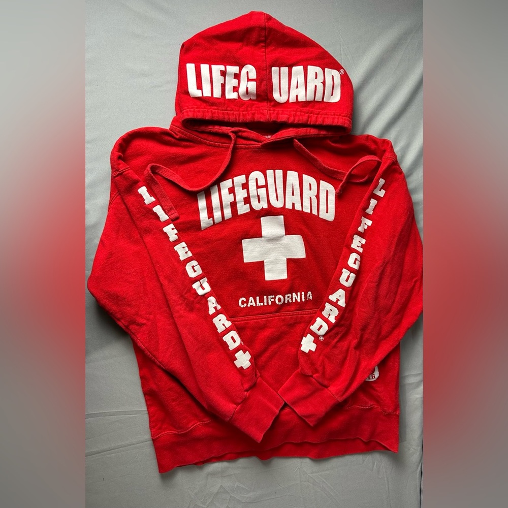 Lifeguard Sweatshirt in Red California